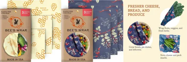 Eco-Friendly Kitchenware Essentials – Reusable Beeswax Food Wraps