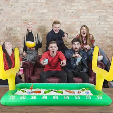 Inflatable Football Cooler for Super Bowl 2025